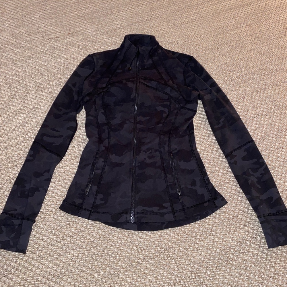 Lululemon define jacket - black and grey camo